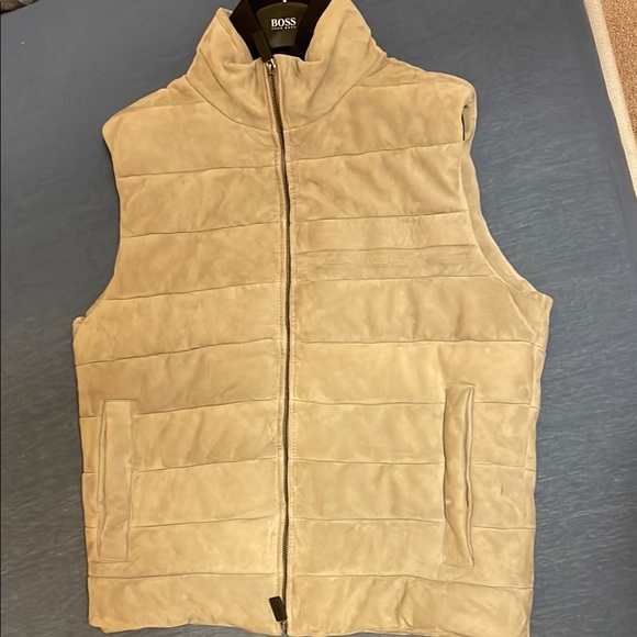 PORSCHE x HUGO BOSS | Goat Suede Vest, Size LARGE, BRAND NEW - Picture 1 of 4